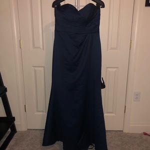 Alfred Angelo Floor Length Navy Gown